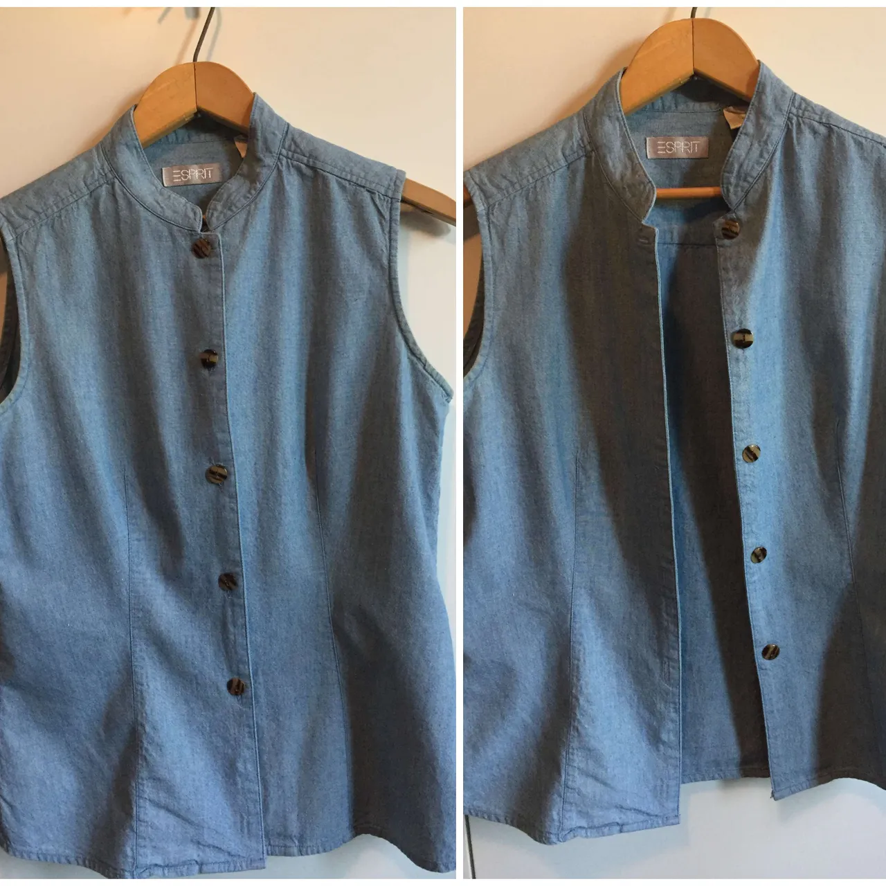 Jean Top with Tortoise Shell Buttons photo 1