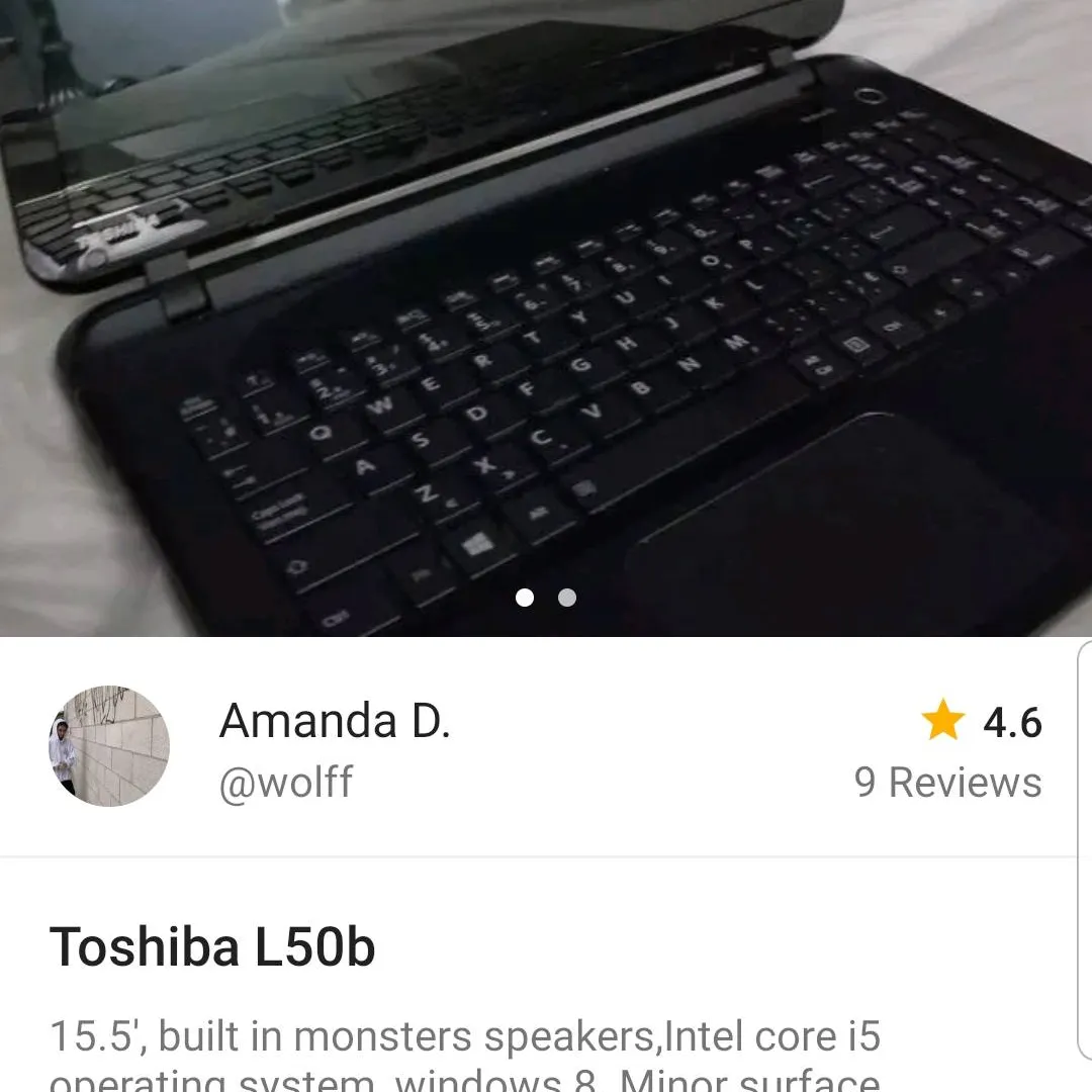 Repost Toshiba L50b Laptop photo 1