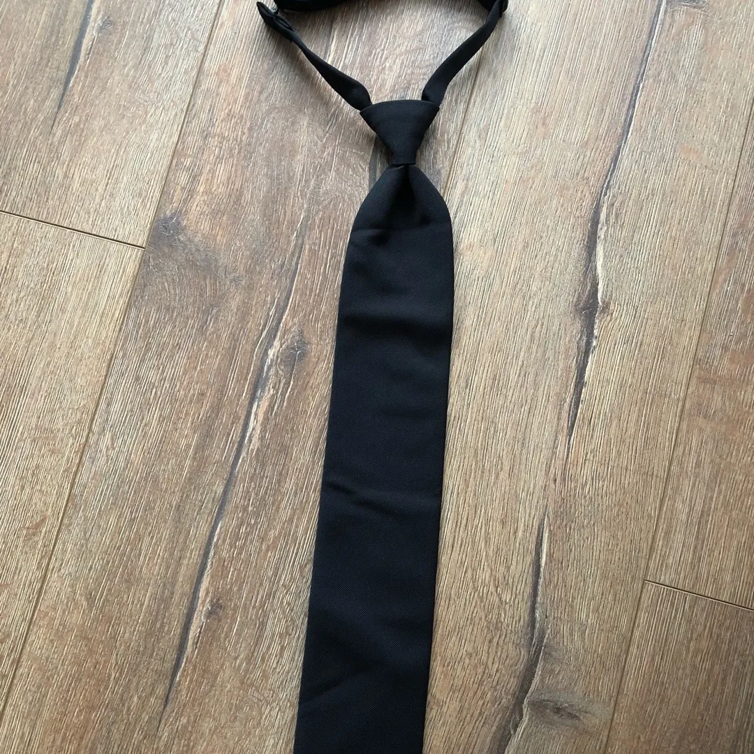 Black Hook-on Tie photo 1
