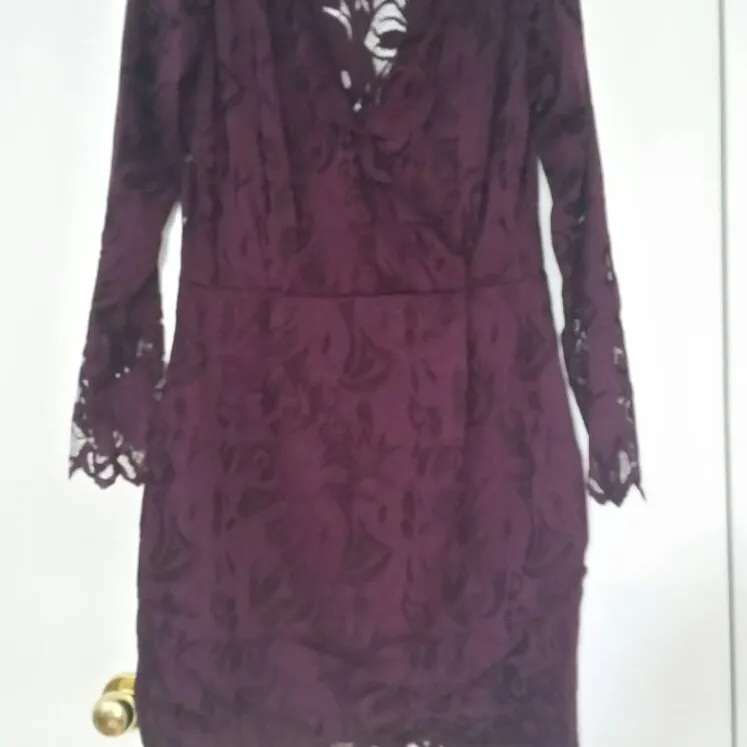 Deep Purple H&m Dress Size Large photo 1