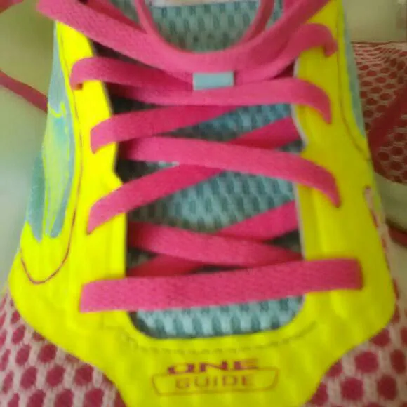 Reebok One Runners In Hot Pink, Turquoise & Florescent Yellow... photo 8