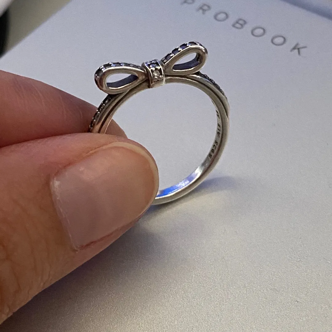 Pandora Classic Bow Ring – Size 8.5 photo 1