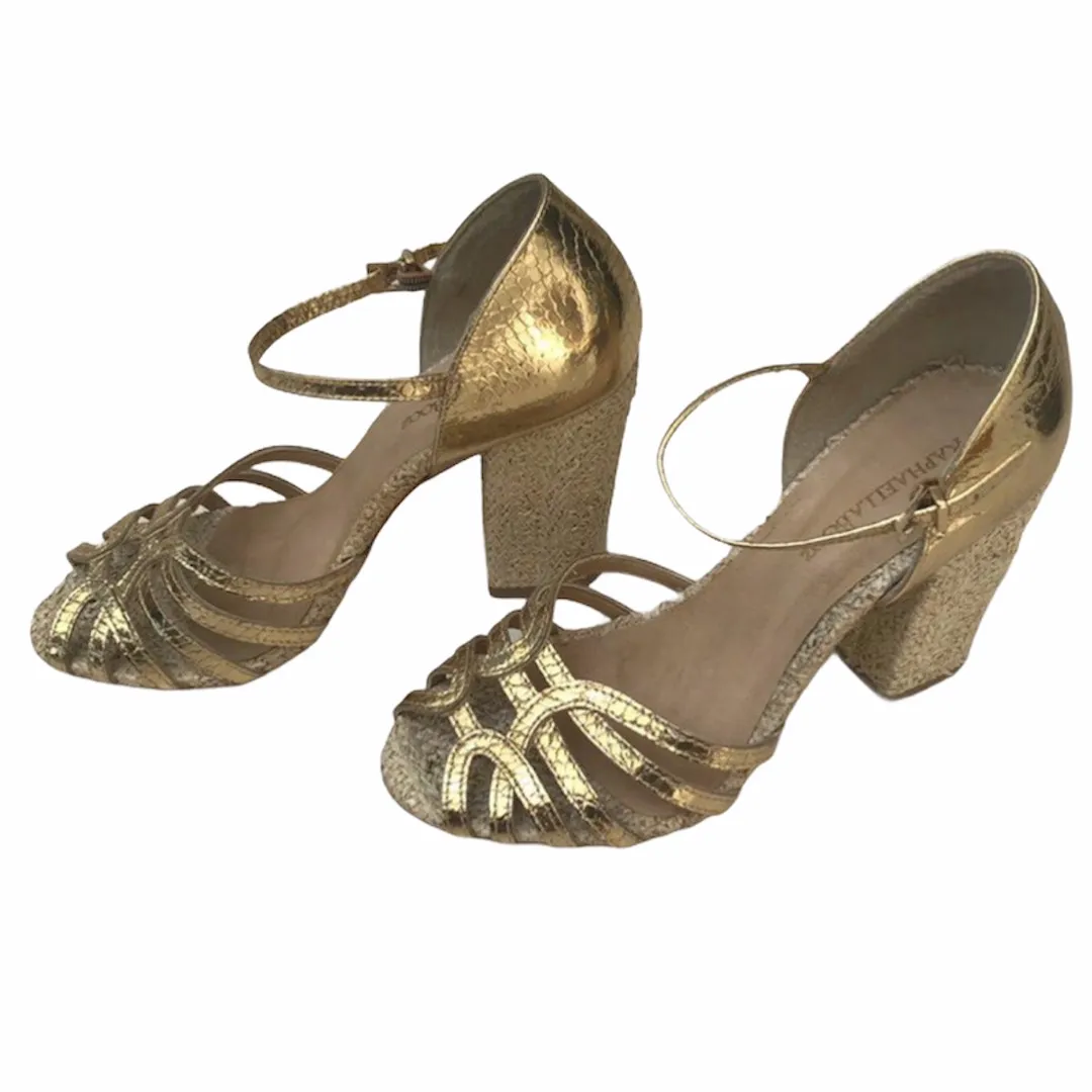 Gold Heeled Sandals From Banana Republic photo 4