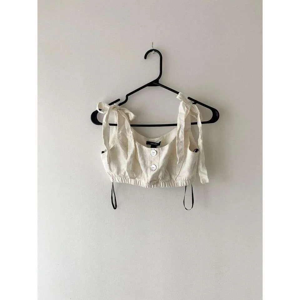 Linen Crop Top from Forever 21 photo 2