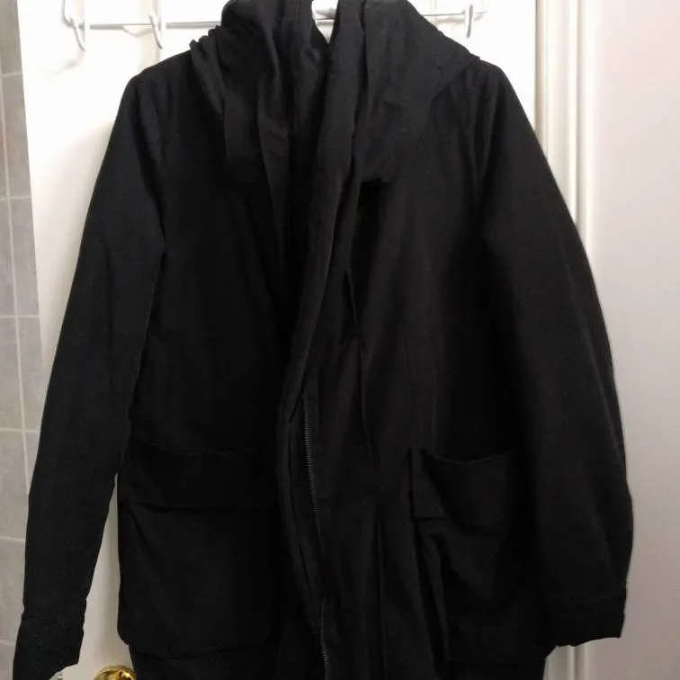 Black Jacket With Huge Hood photo 1