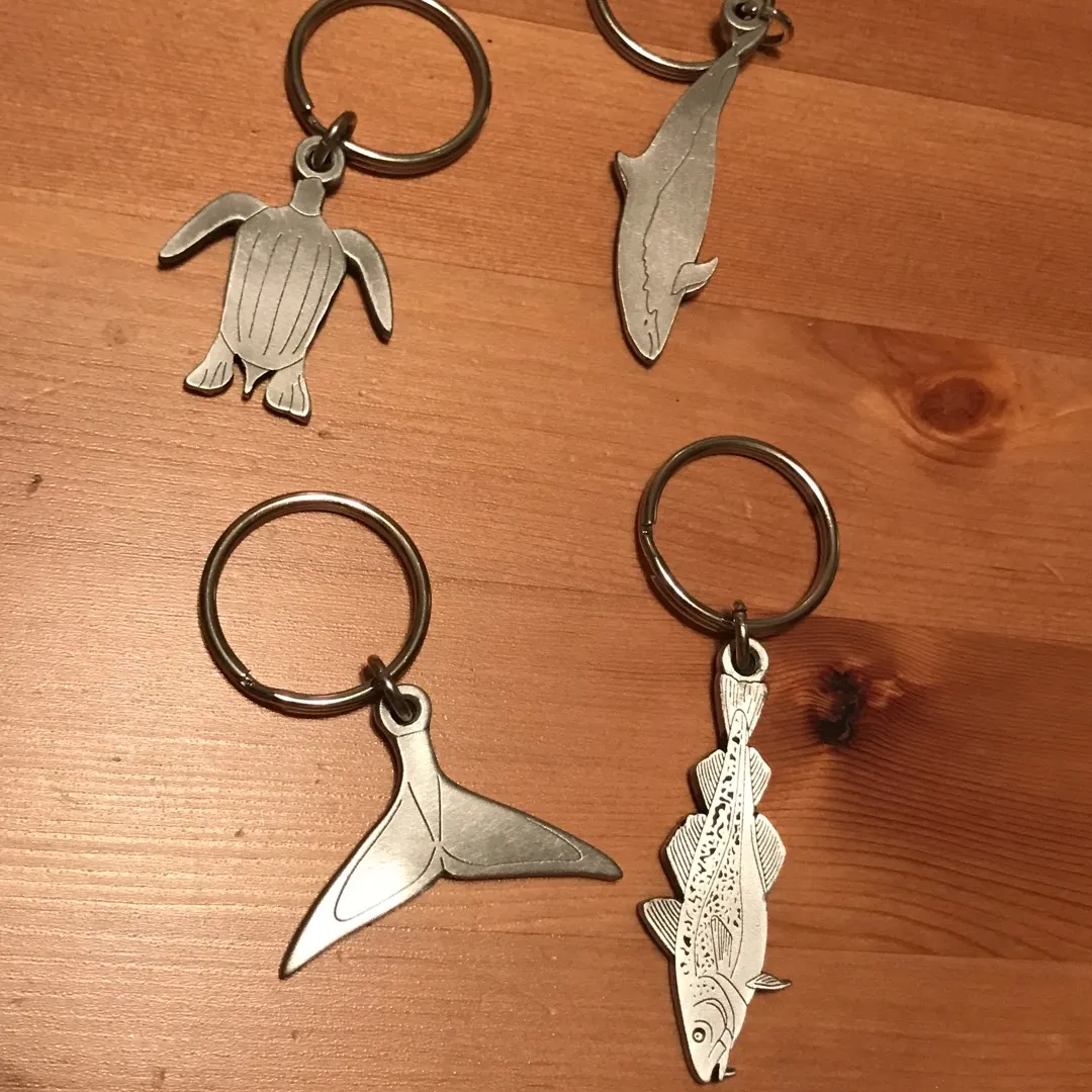 Collection Of 4 Marine Species Of Risk In Canada Keychains photo 1