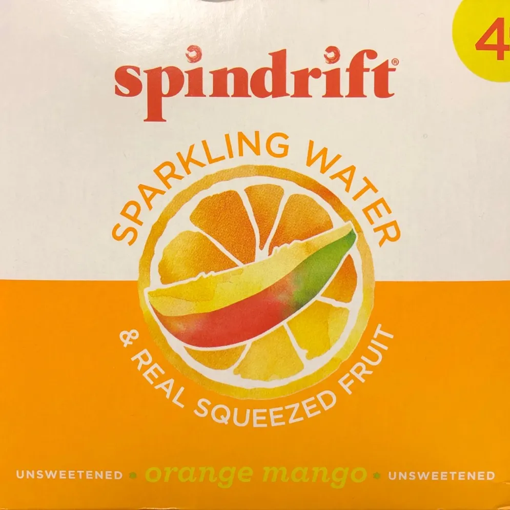 Spindrift Sparkling Water - Orange Mango Flavour (4 Pack) photo 1