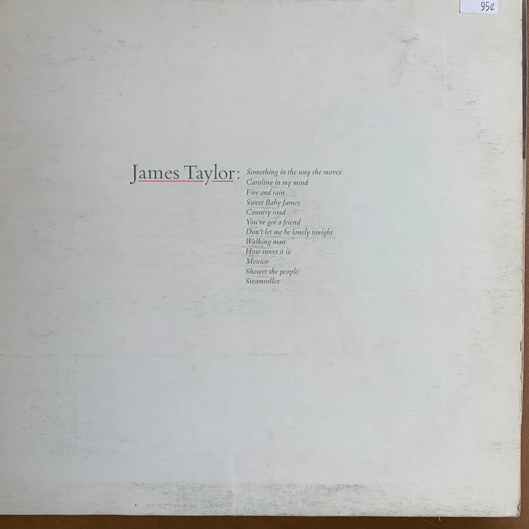 James Taylor - Best Of Vinyl Record photo 1
