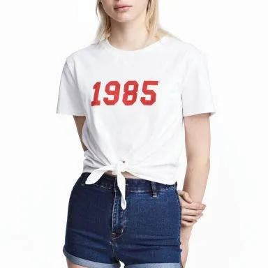'1985' Crop T-shirt - Size Large (H&M) photo 3