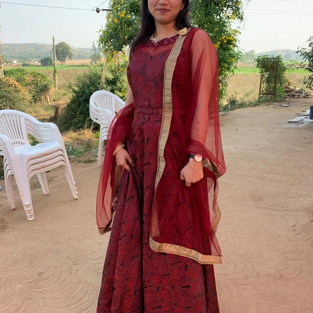 Indian Red Rose Dress photo 1