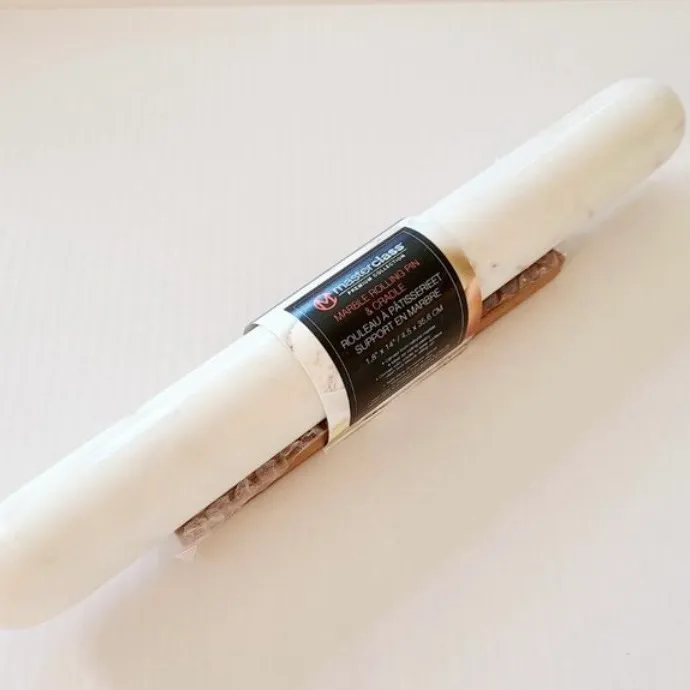 BN MasterClass Luxury Marble Rolling Pin & Cradle photo 1