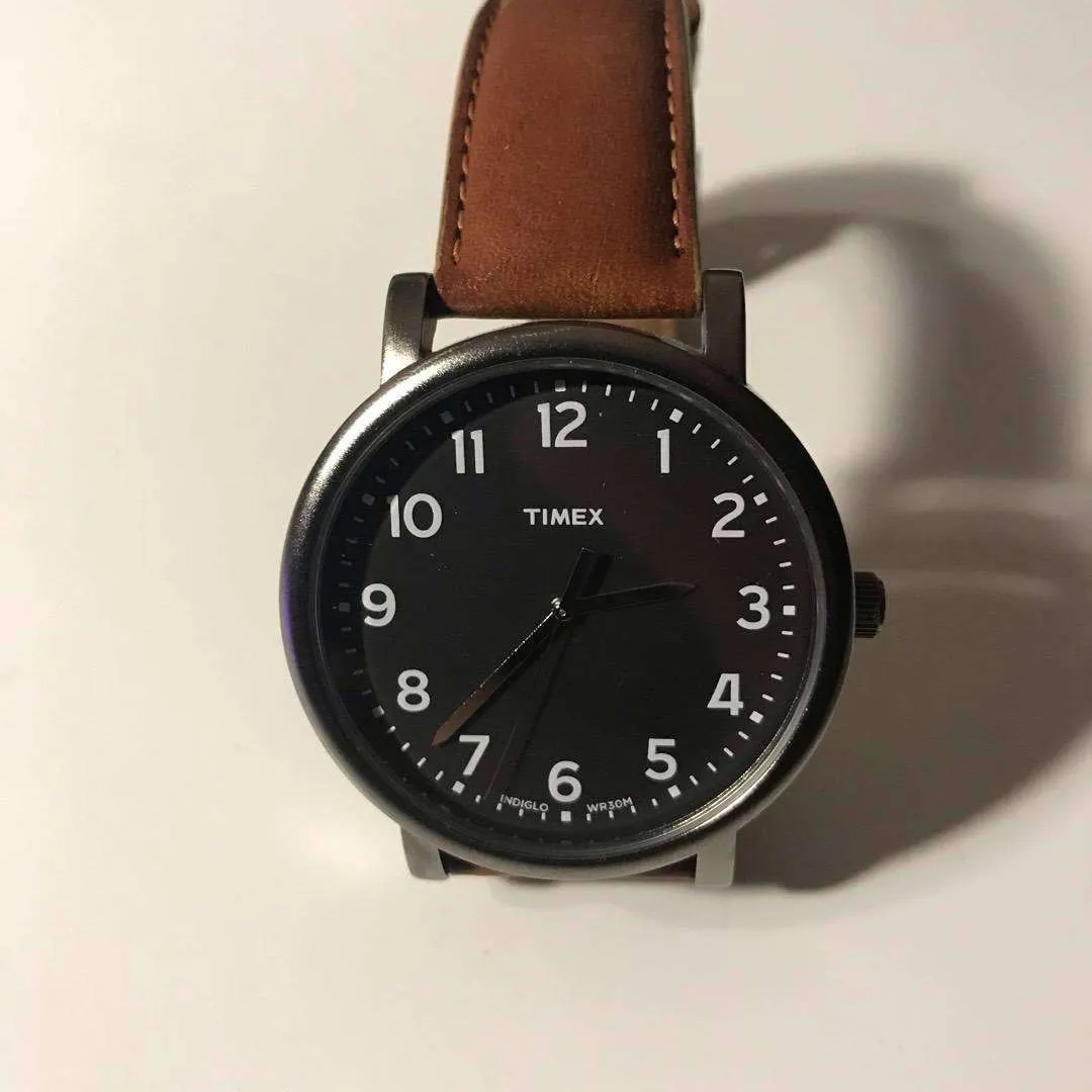Timex Brown Leather Watch photo 1