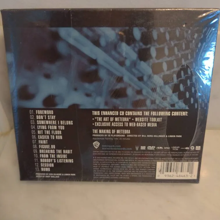 BNIB Linkin Park Meteora Special Edition CD With Bonus DVD In... photo 3