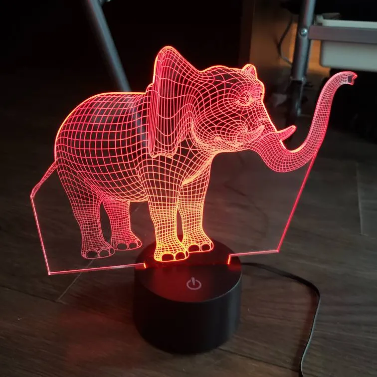 3D Elephant Lamp photo 1