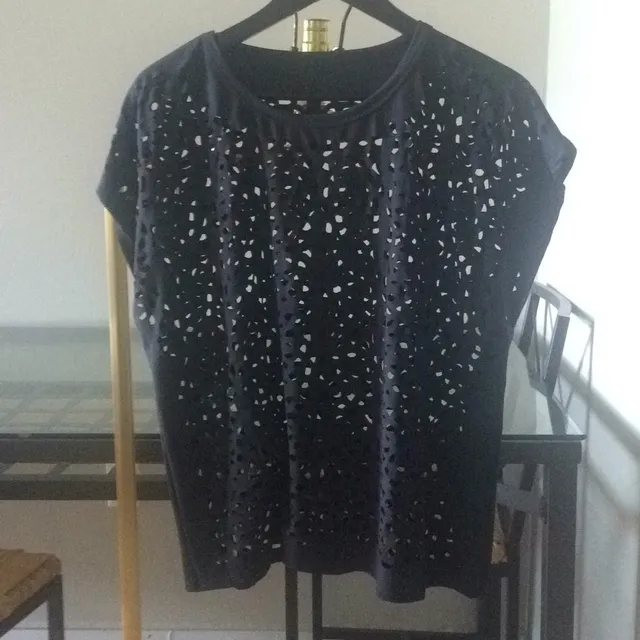 Black Top With Laser Cut Holes (M) photo 1