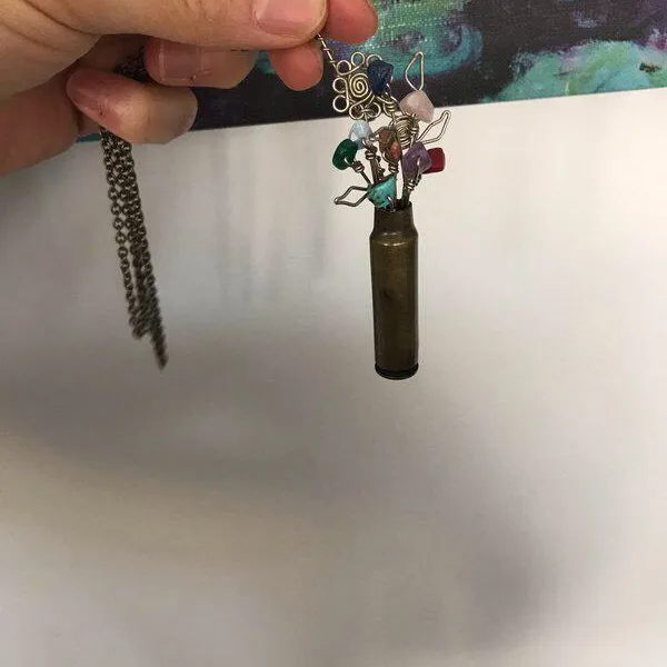 One Of A Kind Necklace - Reclaimed Bullet photo 1