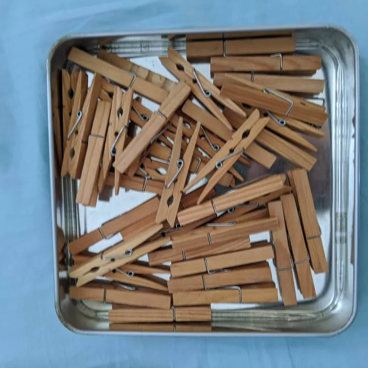 Classic Spring Wooden Clothespins photo 1