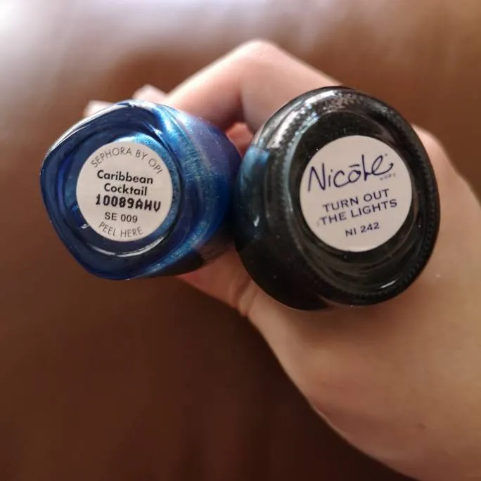OPI Nicole Sephora nail polish set makeup blue black Bundle Lot photo 4