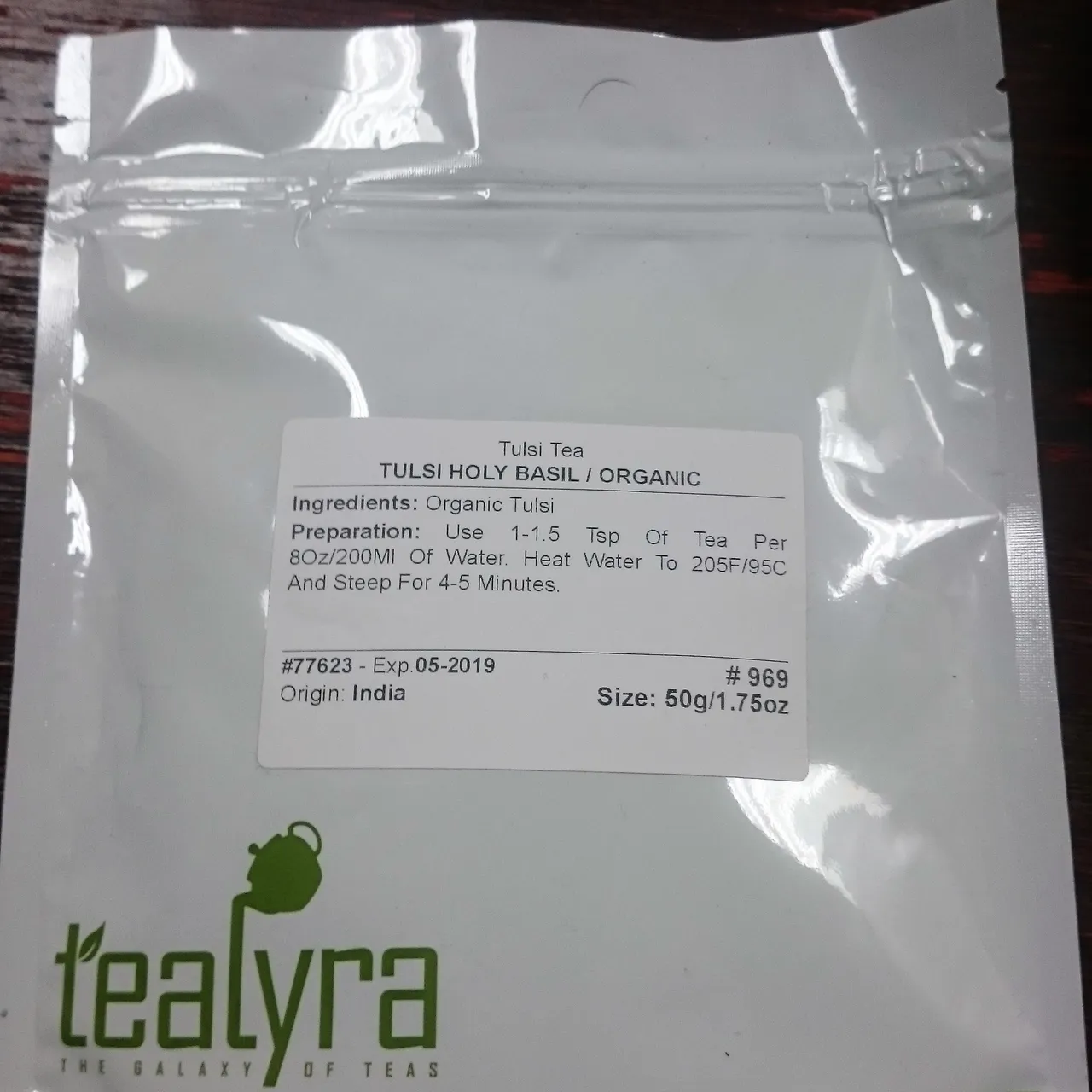 Tealyra Organic Tulsi Holy Basil Tea photo 1