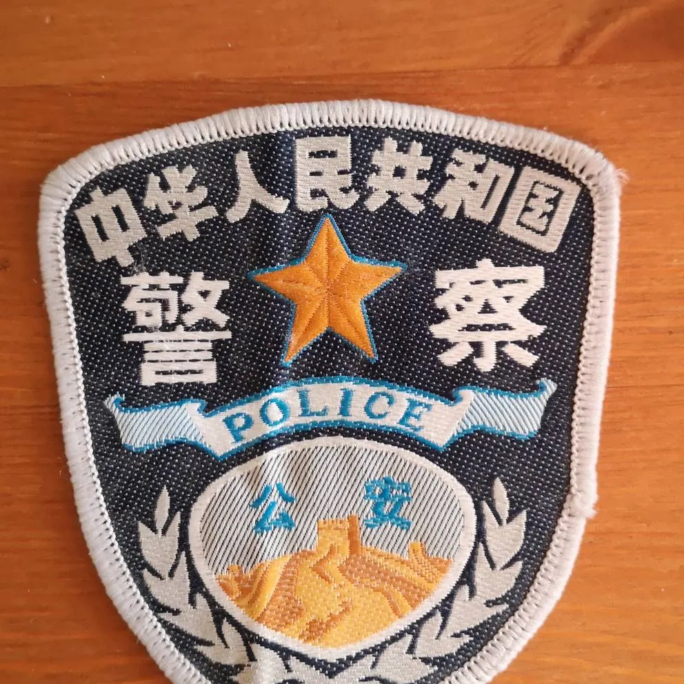 Chinese Police Iron On Patch photo 1