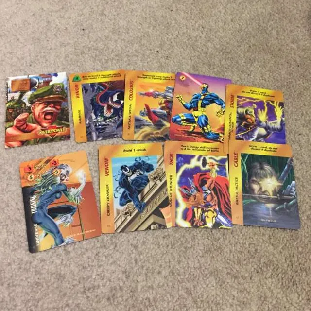 Marvel Overpower Cards 1995 photo 1