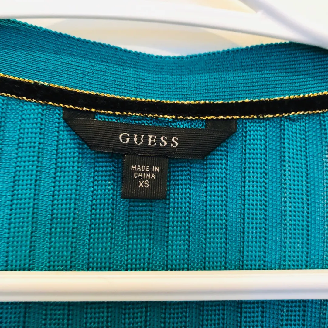 Brand New Guess Cardigan (Turquoise) photo 3
