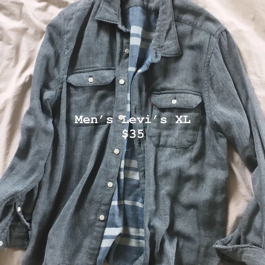 Levi’s Men’s Cotton Shirt XL photo 1