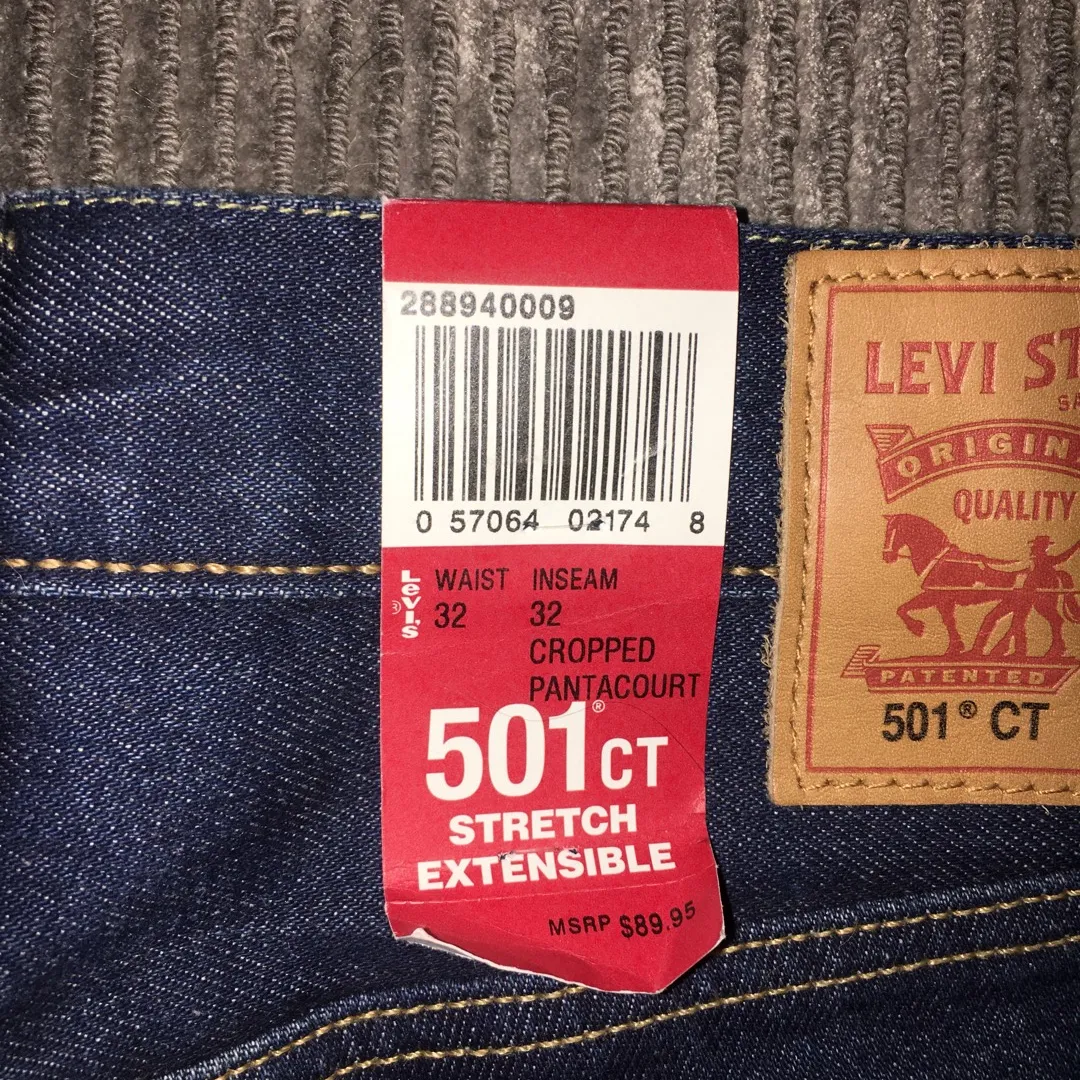 BNWT Levi’s Men 501 CT Original Fit Stretch Jeans photo 4