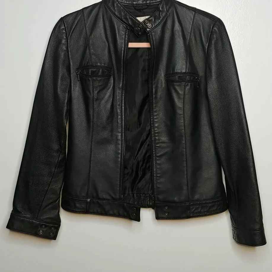 Leather Moto Jacket photo 1