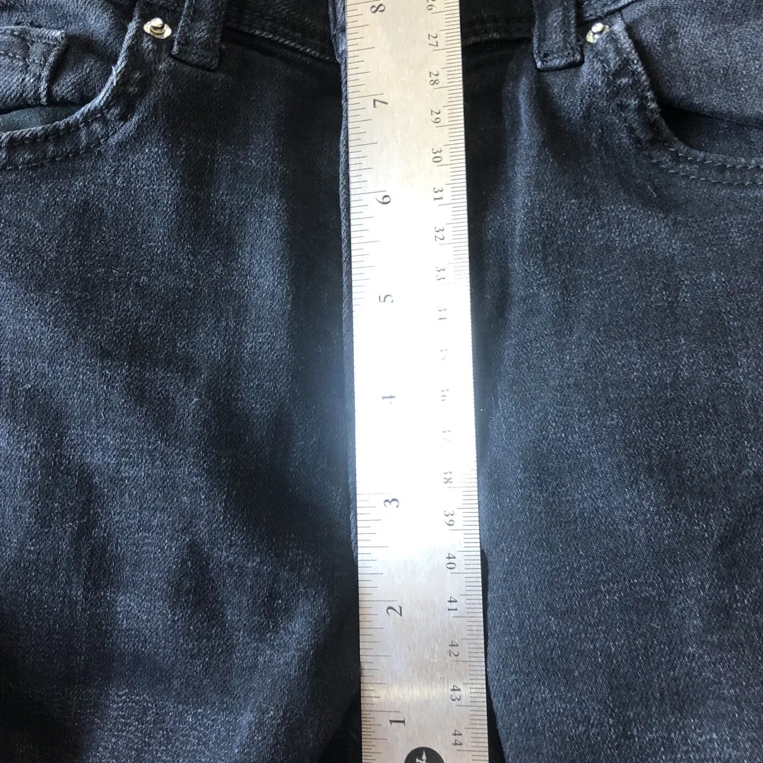 high waisted black skinny jeans photo 5