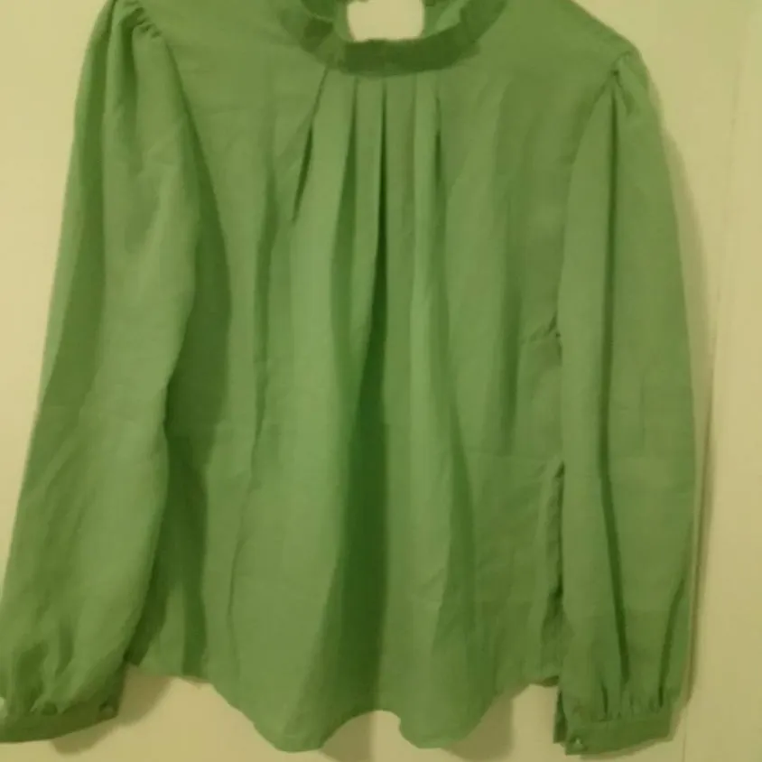 Never Been Worn Pastel Green Chiffon Blouse Size S photo 1