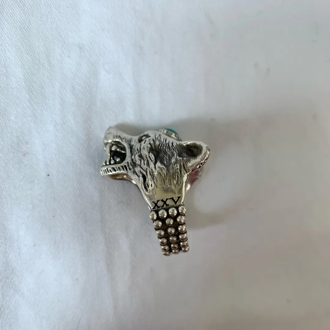 Gucci Anger Forest Wolf Head Ring photo 6