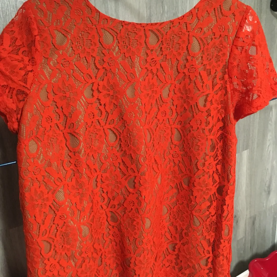 Red Lace Blouse photo 1