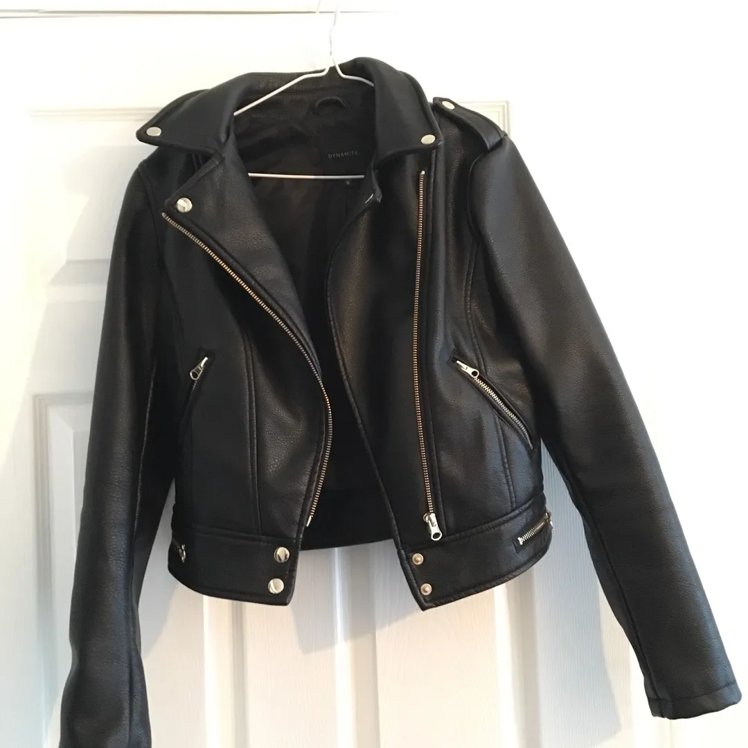 Vegan Leather Jacket (xs) photo 1