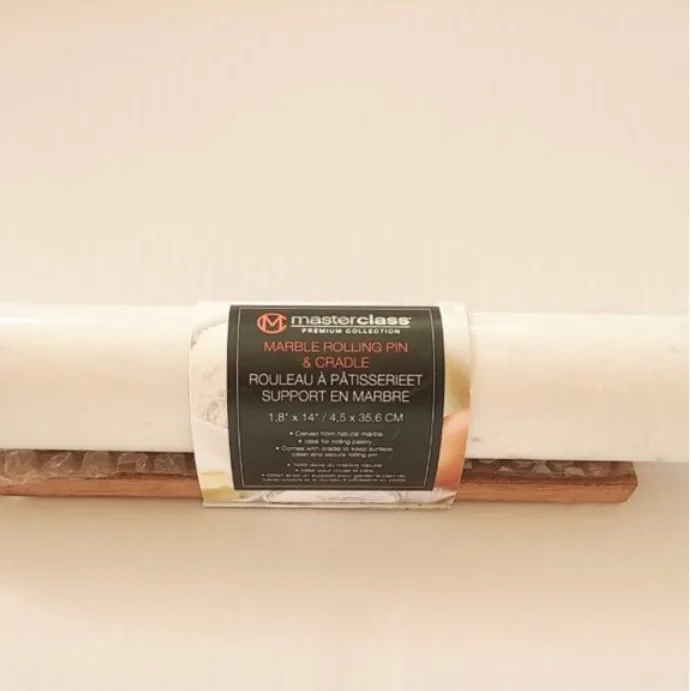 BN MasterClass Luxury Marble Rolling Pin & Cradle photo 9