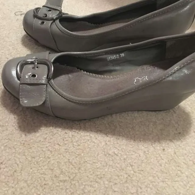 Grey Wedges In Size 8 (39 French Size) photo 1