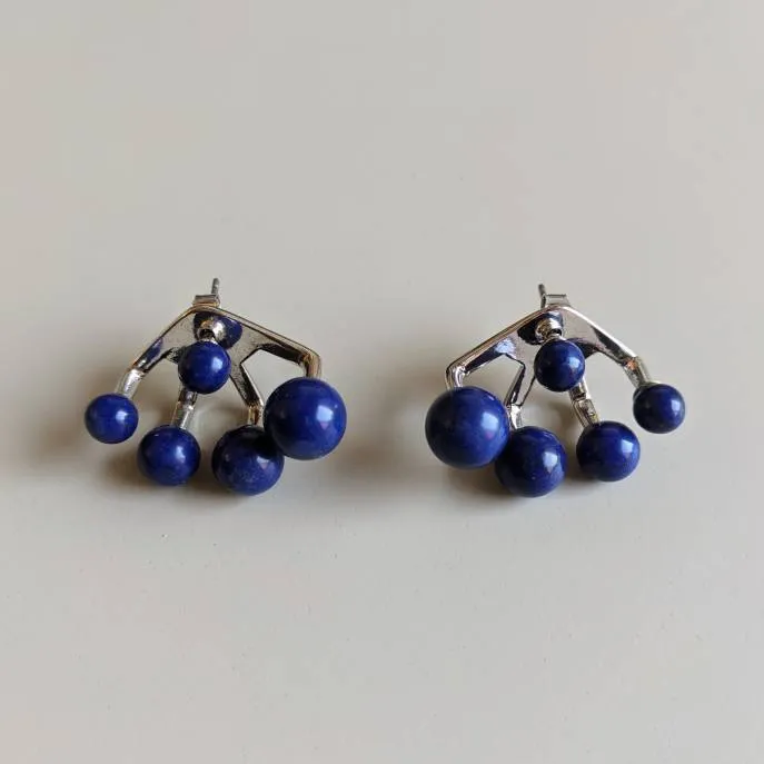 Blue and Silver Earrings photo 1