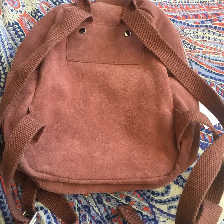 BNWT Urban Outfitters mini classic suede backpack photo 9