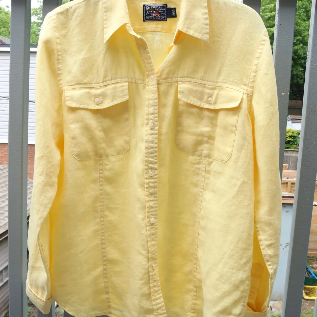 Yellow Linen Shirt photo 1
