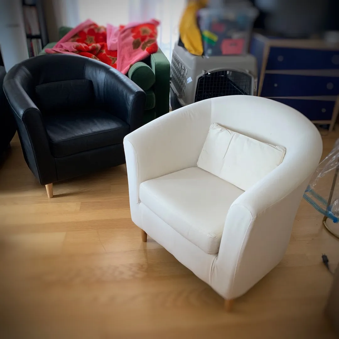 IKEA Tullsta Armchairs In Leather And Linen photo 1
