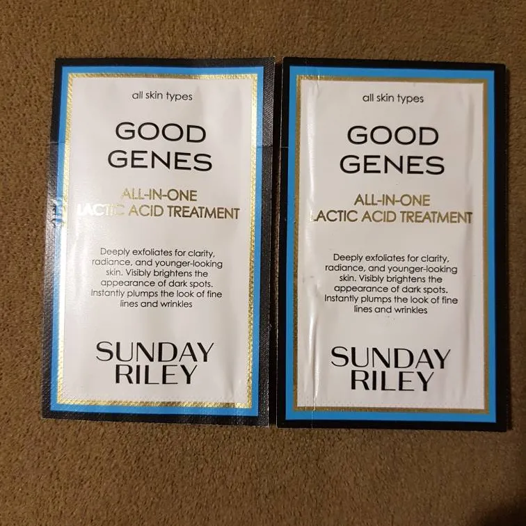 2 New Unused 1 Ml Sunday Riley Good Genes Lactic Acid Treatme... photo 1