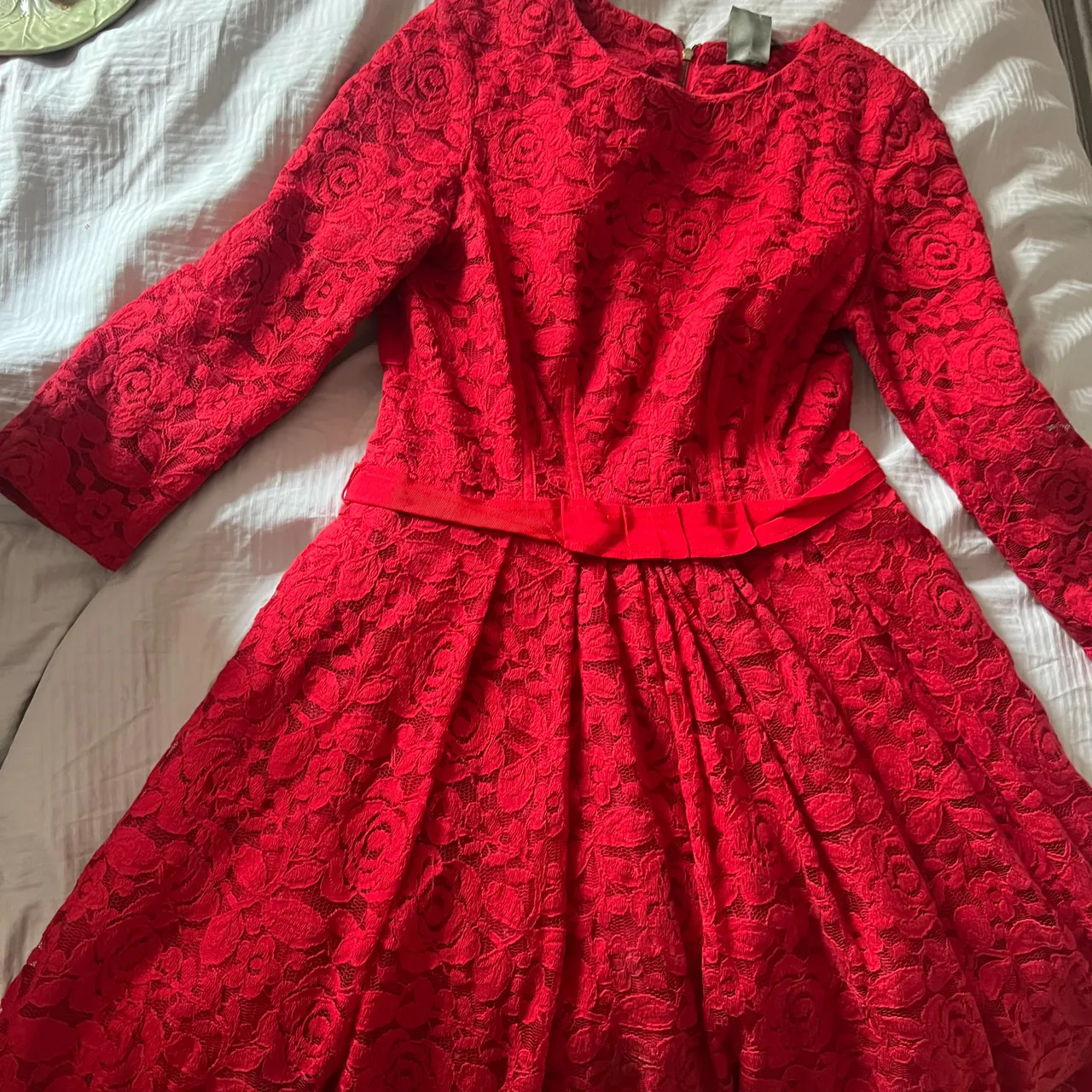 1950s style lace red dress Small photo 1