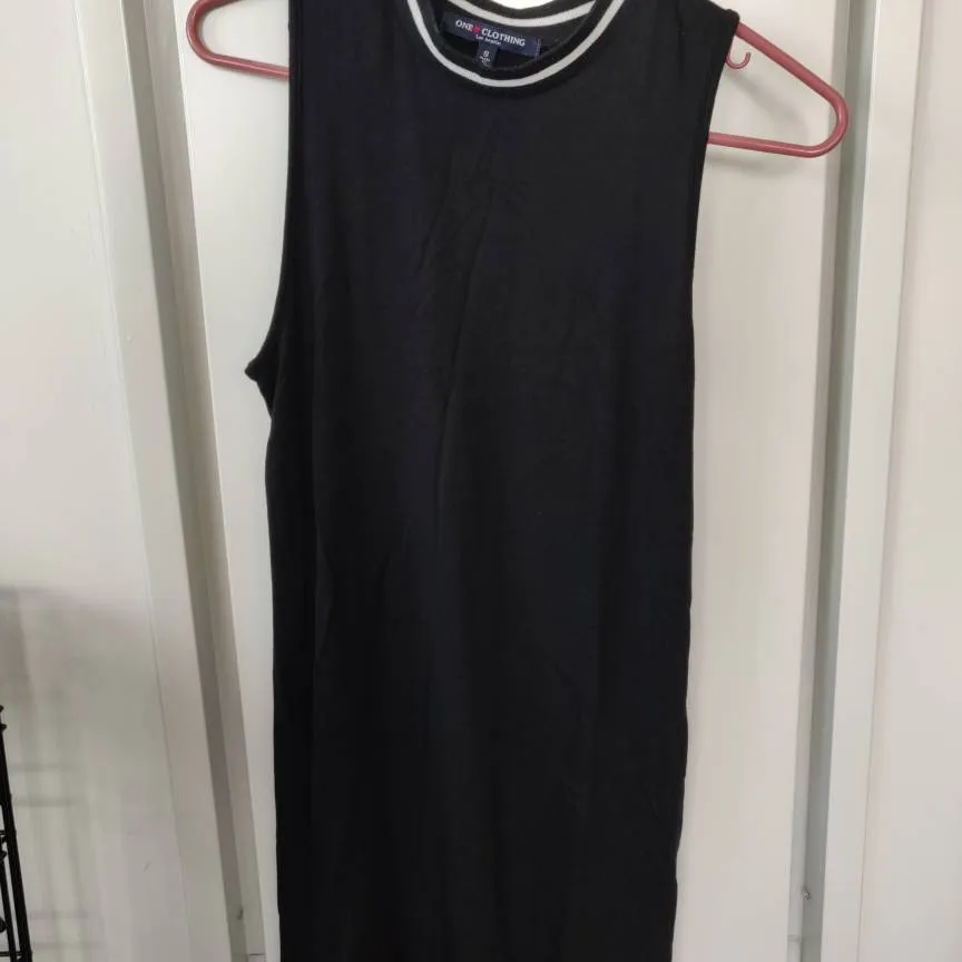 Black Relaxed Jersey Dress photo 1