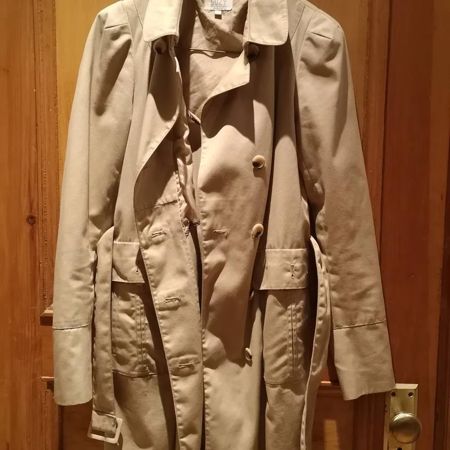 Beige Fall Trench photo 1
