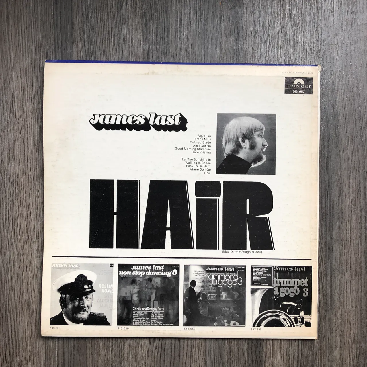 James Last Hair Vinyl photo 1