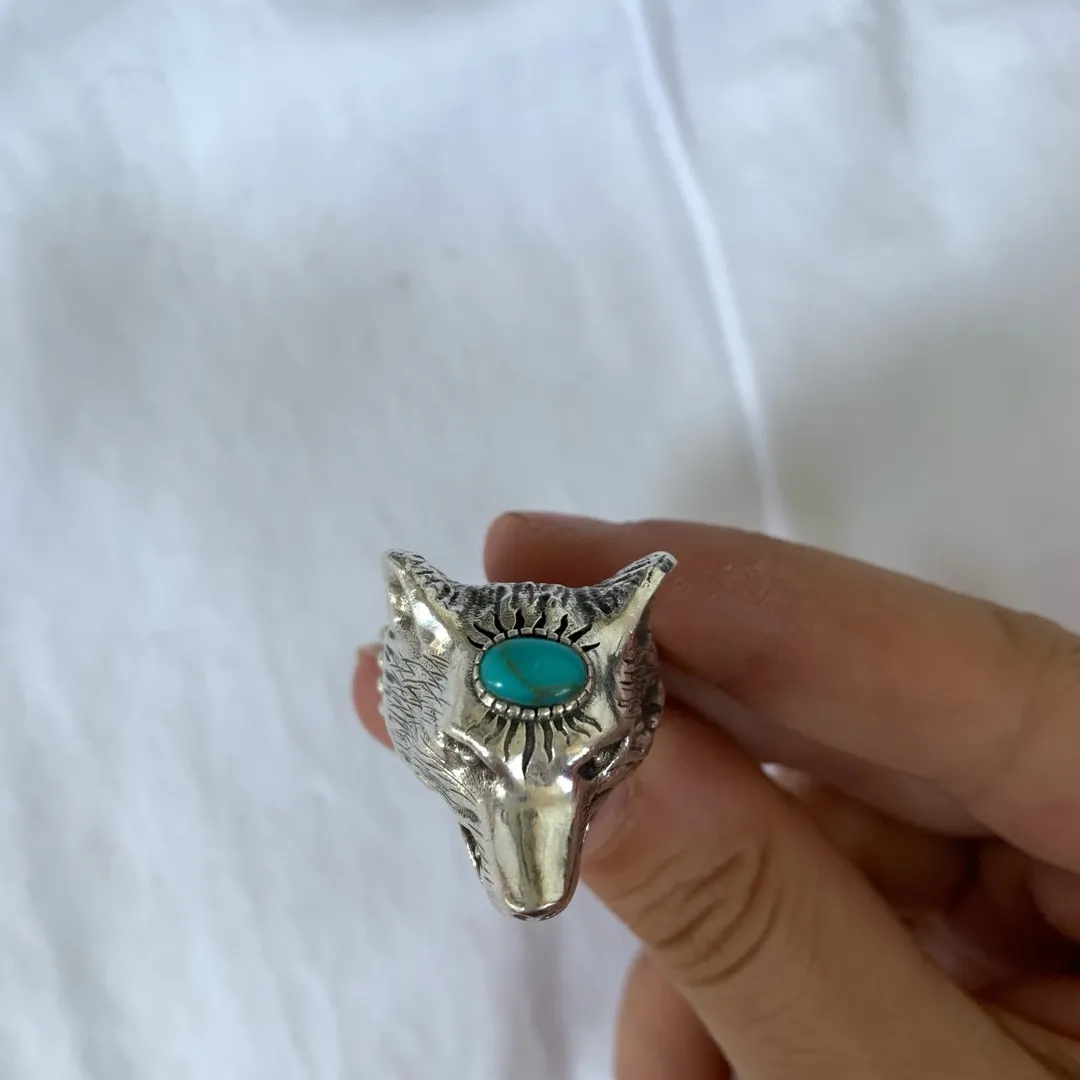 Gucci Anger Forest Wolf Head Ring photo 8