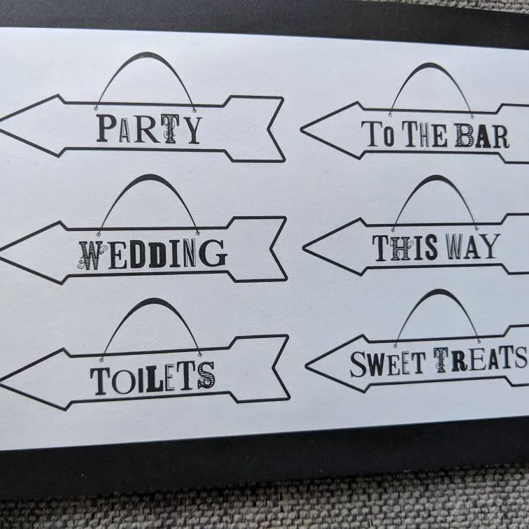 6 Venue Signs For A Wedding Or Party photo 3