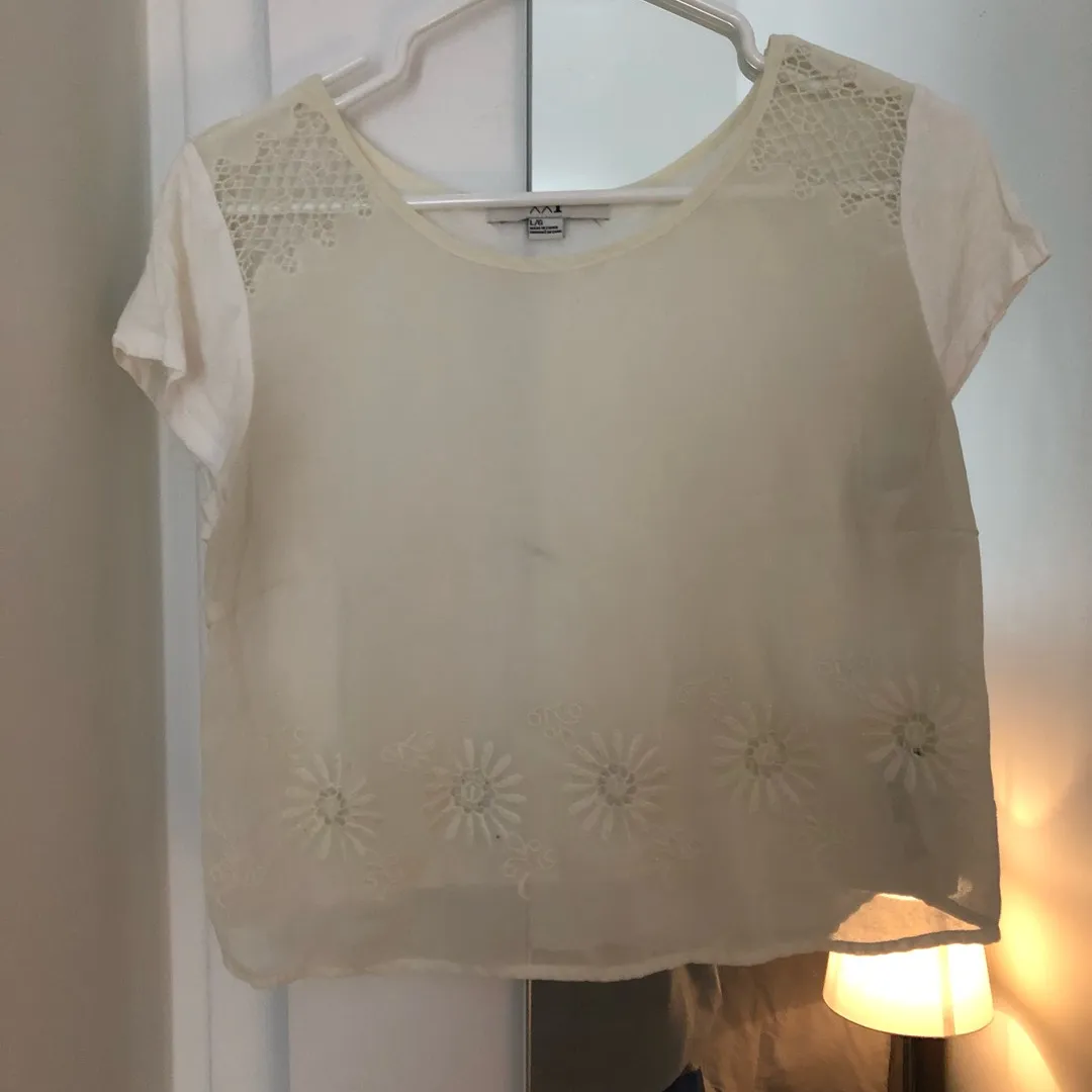 Forever 21 Shirt With Sheer Front, LG photo 1