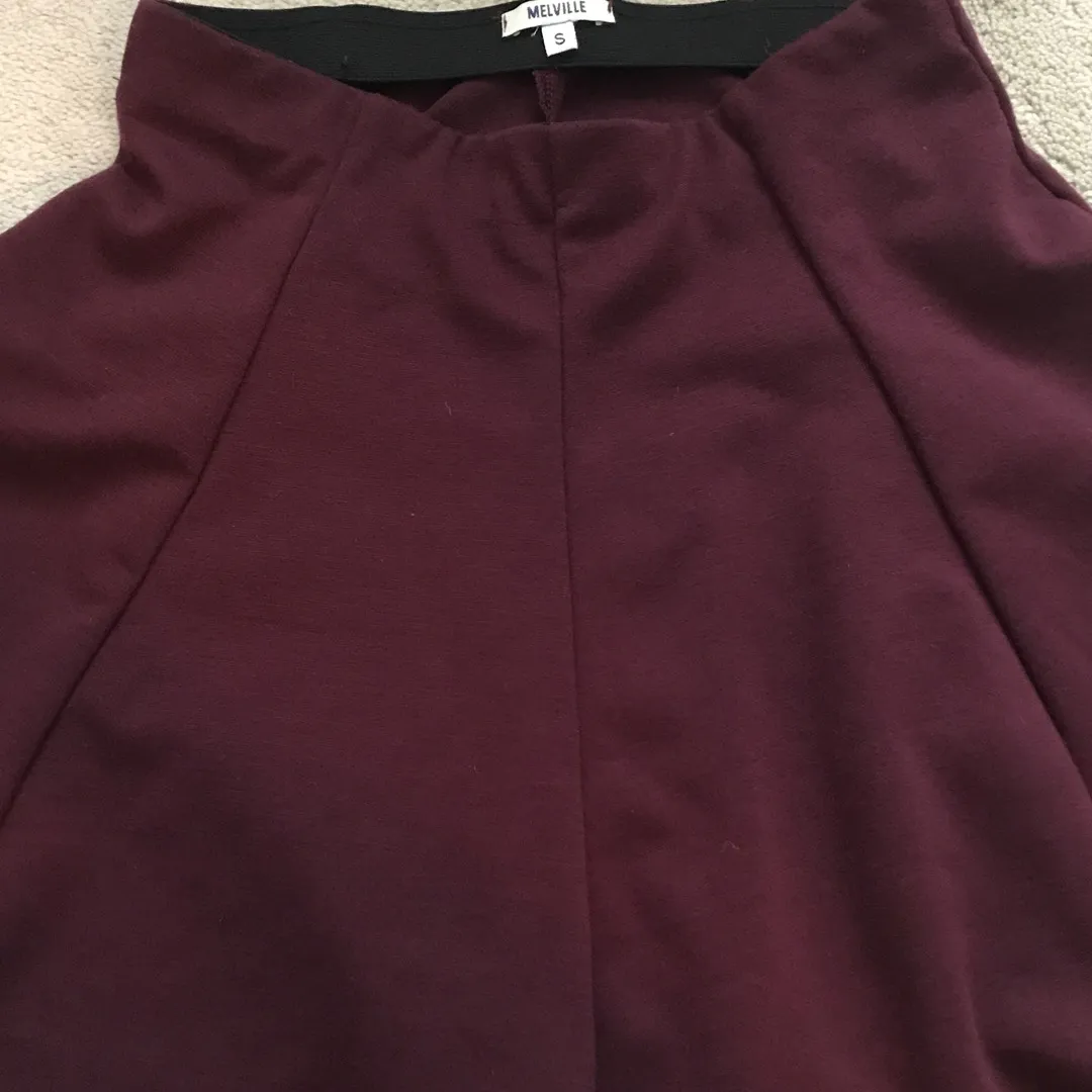 Burgundy Short Skirt photo 1