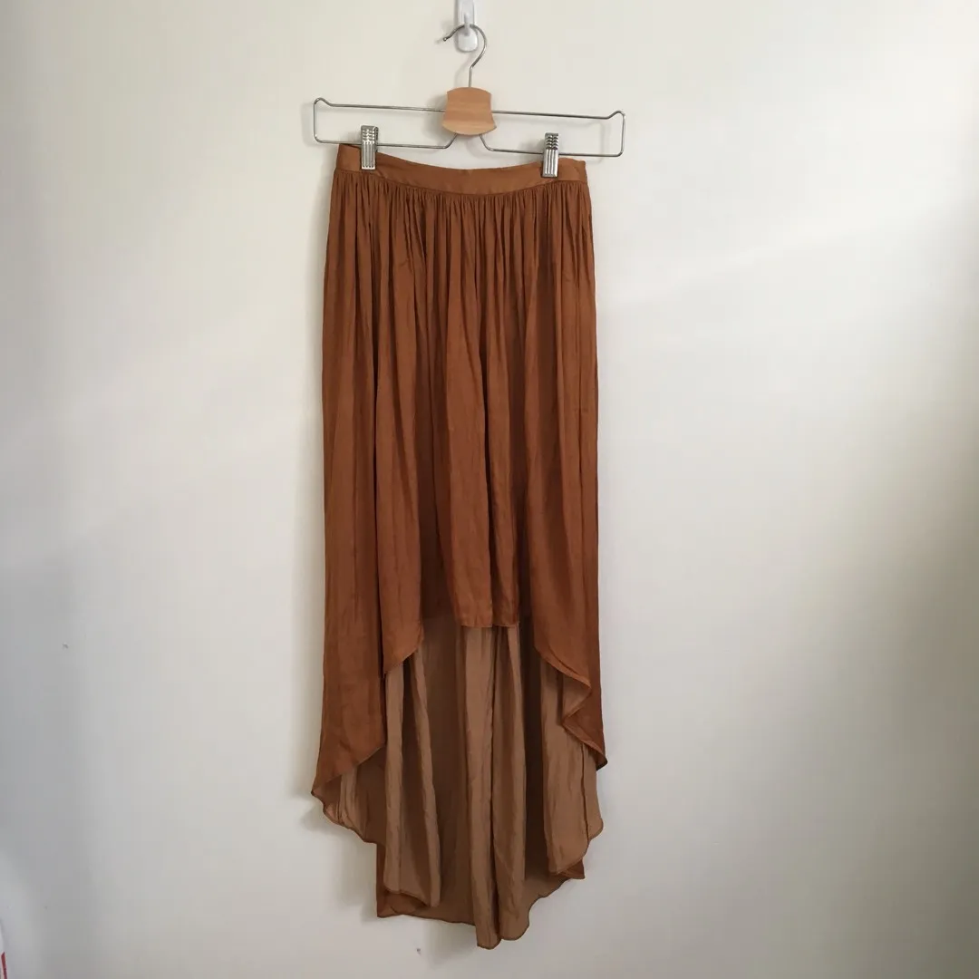 High Low Pleated Skirt photo 1